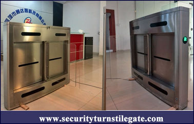 Automatic Subway Turnstile swing barrier gate for wheelchairs , 316 stainless steel