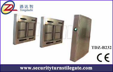 Automatic Subway Turnstile swing barrier gate for wheelchairs , 316 stainless steel