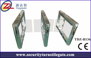Handicap lane Glass Turnstile Swing Barrier Gate for Office Building