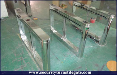 Handicap lane Glass Turnstile Swing Barrier Gate for Office Building