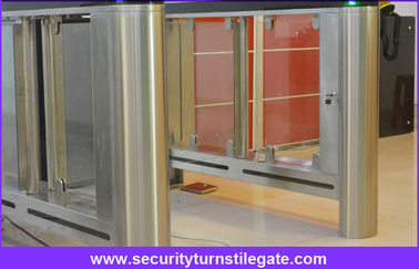 Fingerprint swing barrier gate biometric access control systems