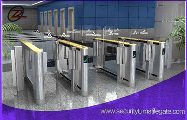 Pedestrian Swing Barrier Gate Access Control Card Access Glass Turnstiles
