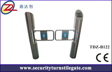 Cylinder automatic pillar turnstile Swing Barrier Gate with access control