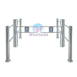 Swing Barrier Gate 304#Stainless Steel With Guardrail That Equipped photoelectric sensor