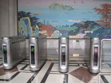 Intelligent Flap Barrier Stainless Steel For Financial Offices Access