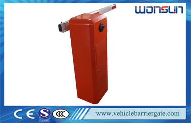 Red Intelligent Automatic Road Boom Barrier Gate With Limit Switch