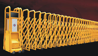 School Railless Automatic Folding Gate , Aluminium Alloy Electric Retractable Gate