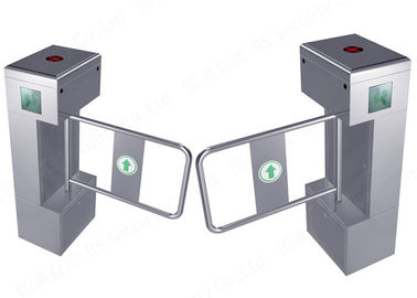 High Security Stainless Steel  Swing Barrier Gate  IR Sensor Remote Control