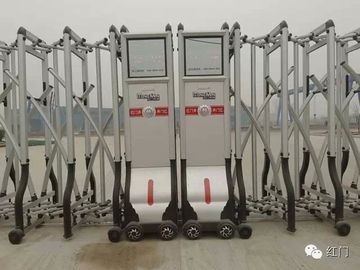 Aluminium Trackless Automatic Folding Gate With Self Align Motor