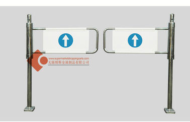 electronic turnstile Supermarket Swing Gate 304 grade stainless steel