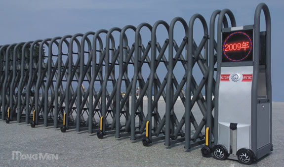 One-Piece-Bended Frames Automatic Folding Gate With LED Display