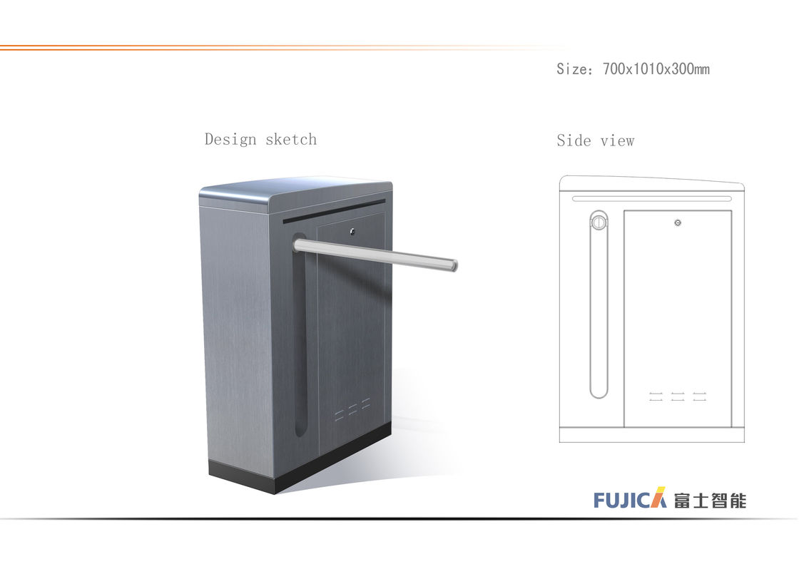 RS485 Communication, Wider Lane For Wheelchair / Handicap Channel Drop Arm Gate FJC-Z6148