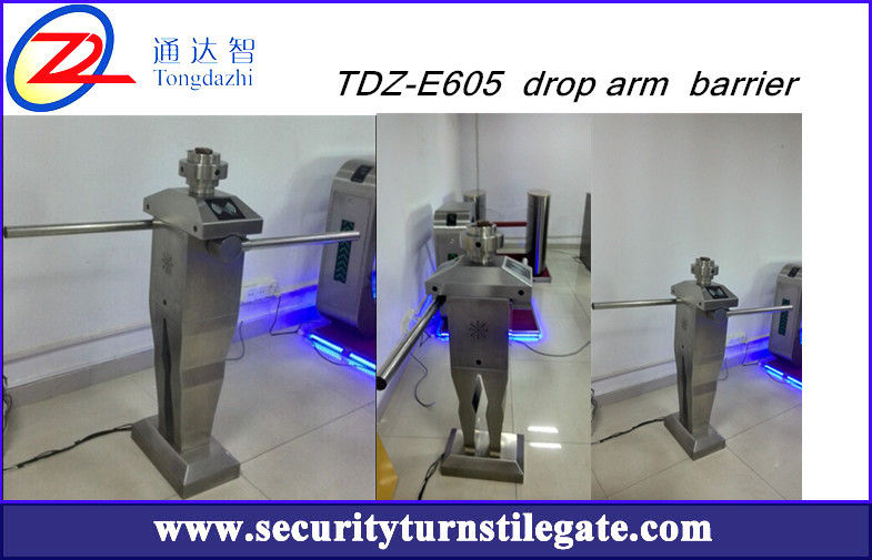 High Security Swing barrier gate Robot Optical Turnstiles with Single pole