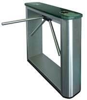 Semi-auto optical 304 stainless steel security turnstile gate for Station, port