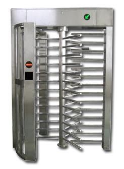 Secured Office Access Control Automatic Full Height Turnstile