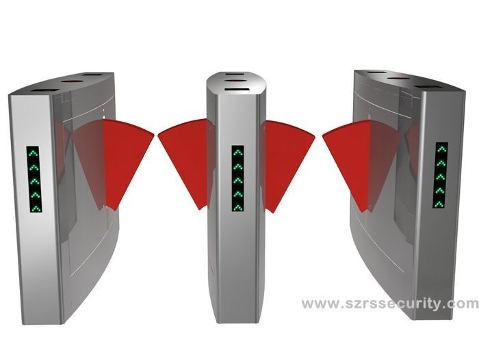 Security Access Control Flap Barrier Gate Full Automatic For Station And Airport