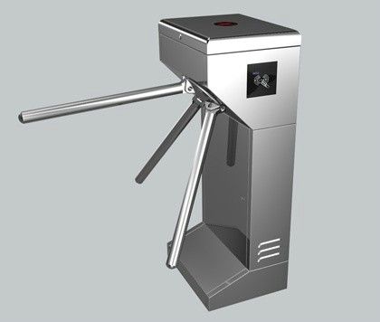 Time Attendance / Tolling 0.2S Stainless Steel ID Card Tripod Turnstile Gate for Musem